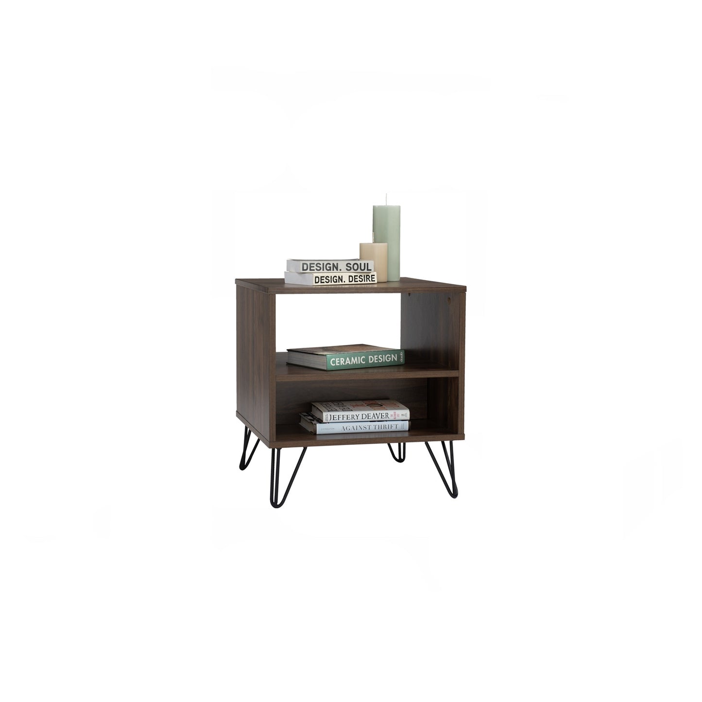 SAMOS Bed Side Table - Walnut