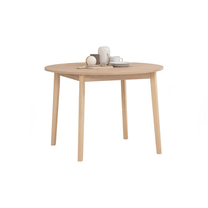 STARK Round Dining Table - White Wash (1067DIA)