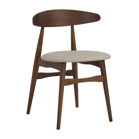 TELYN Dining Chair - Cocoa Leg, Cream Seat