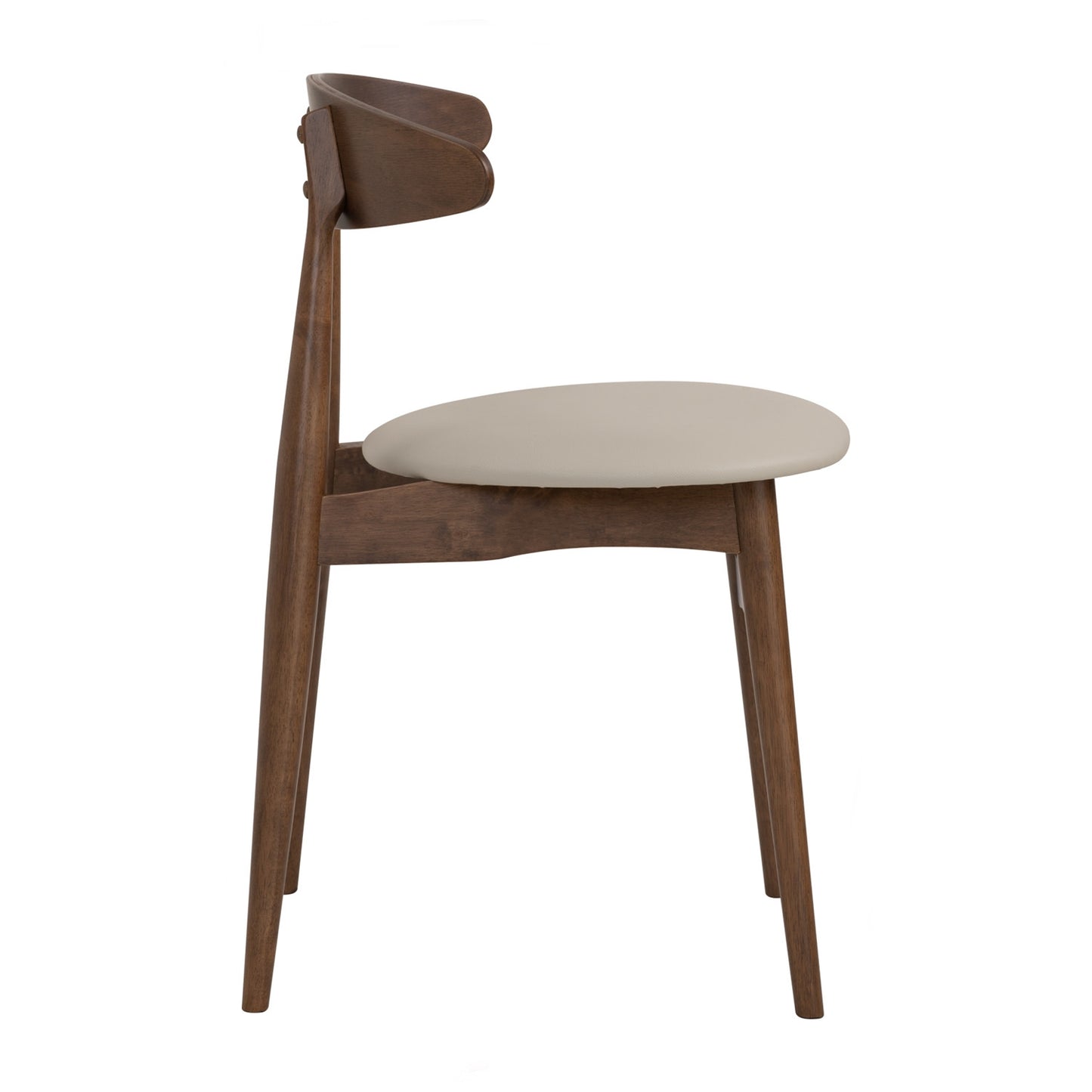 TELYN Dining Chair - Cocoa Leg, Cream Seat