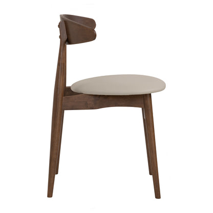 TELYN Dining Chair - Cocoa Leg, Cream Seat