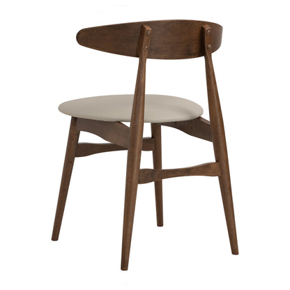 TELYN Dining Chair - Cocoa Leg, Cream Seat