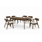 Dining Set ( 1 Targus Table + 6 Paco Chair ) - Walnut