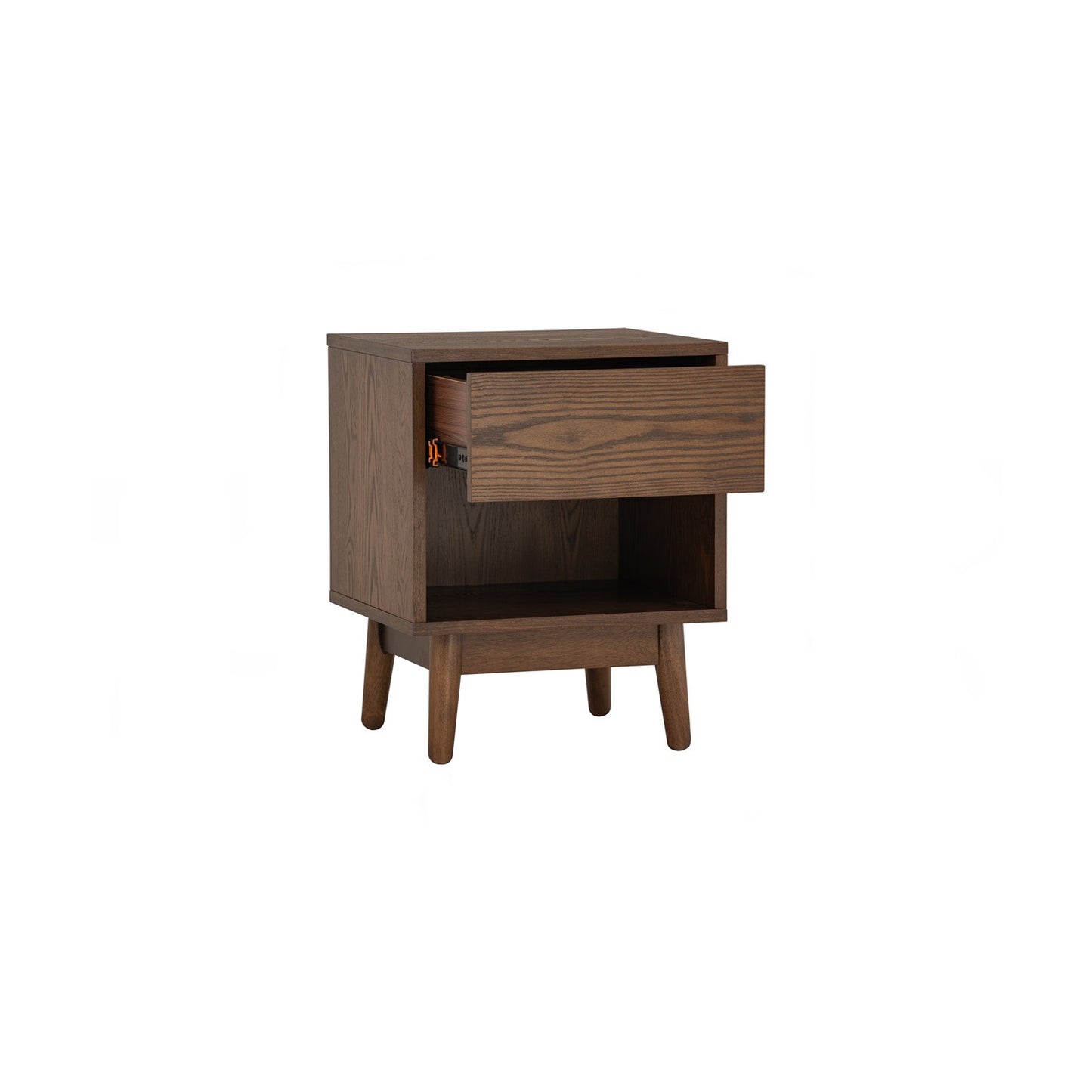 TENRI Bed Side Table - Cocoa (With 1 Drawer)