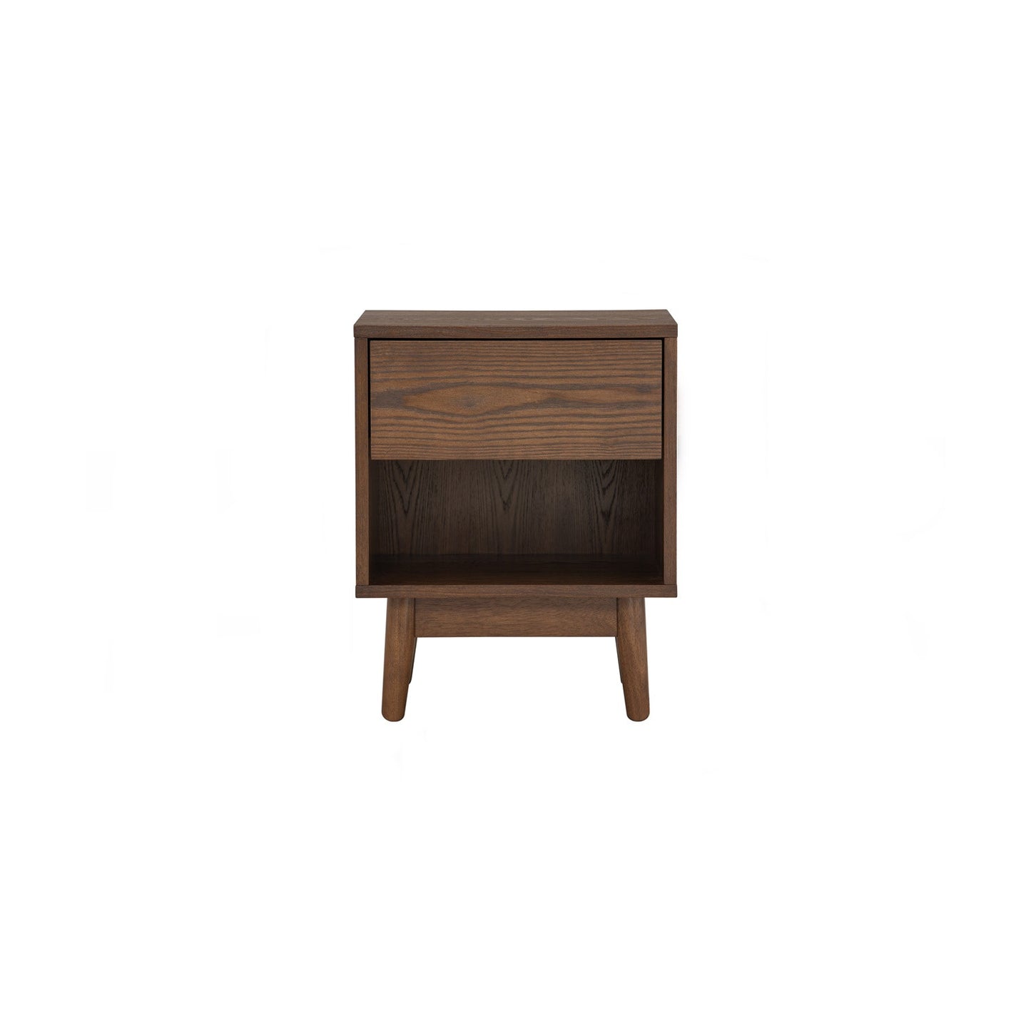 TENRI Bed Side Table - Cocoa (With 1 Drawer)