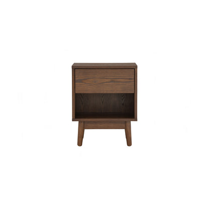 TENRI Bed Side Table - Cocoa (With 1 Drawer)