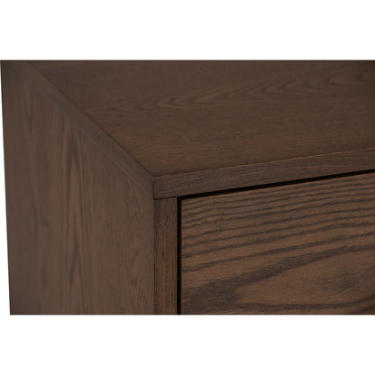 TENRI Bed Side Table - Cocoa (With 1 Drawer)