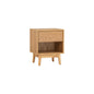 TENRI Bed Side Table - Natural (With 1 Drawer)