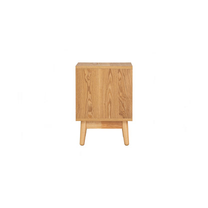TENRI Bed Side Table - Natural (With 1 Drawer)