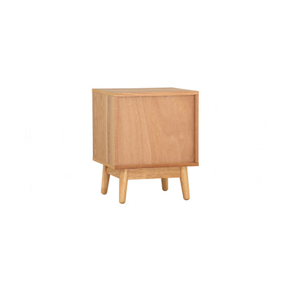 TENRI Bed Side Table - Natural (With 1 Drawer)