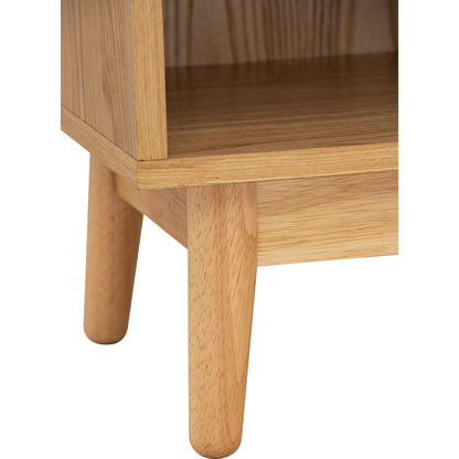 TENRI Bed Side Table - Natural (With 1 Drawer)