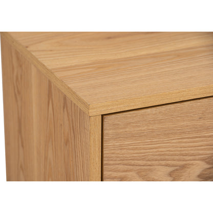 TENRI Bed Side Table - Natural (With 1 Drawer)