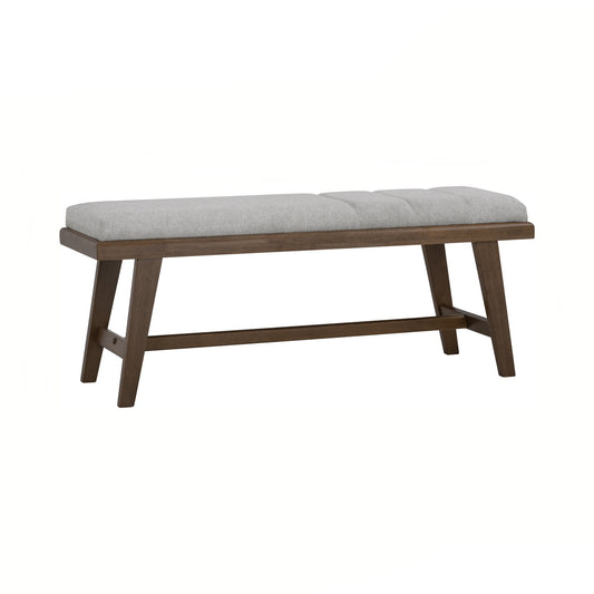 TOMIVA Bench - Cocoa Leg, Warm Grey Seat (1150L) (Pet Friendly Fabric)