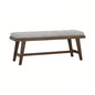 TOMIVA Bench - Cocoa Leg, Warm Grey Seat (1150L) (Pet Friendly Fabric)