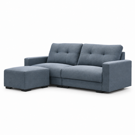 TOMO 4 Seater L Shape Sofa - Blue