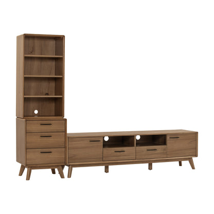 TORONTO Living Set - Bookcase + Side Table + TV Cabinet
