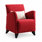 UDINESE 1 Seater Sofa Red