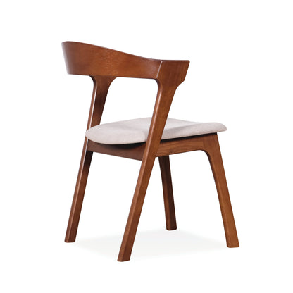 UNA Dining Chair - Medium Brown