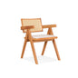 VELENTINA Arm Chair - Light Walnut (Cushion Seat)
