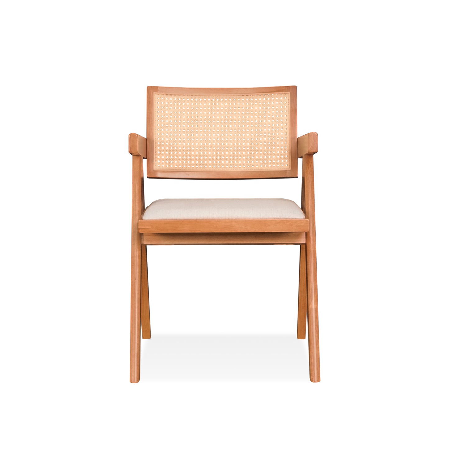 VELENTINA Arm Chair - Light Walnut (Cushion Seat)