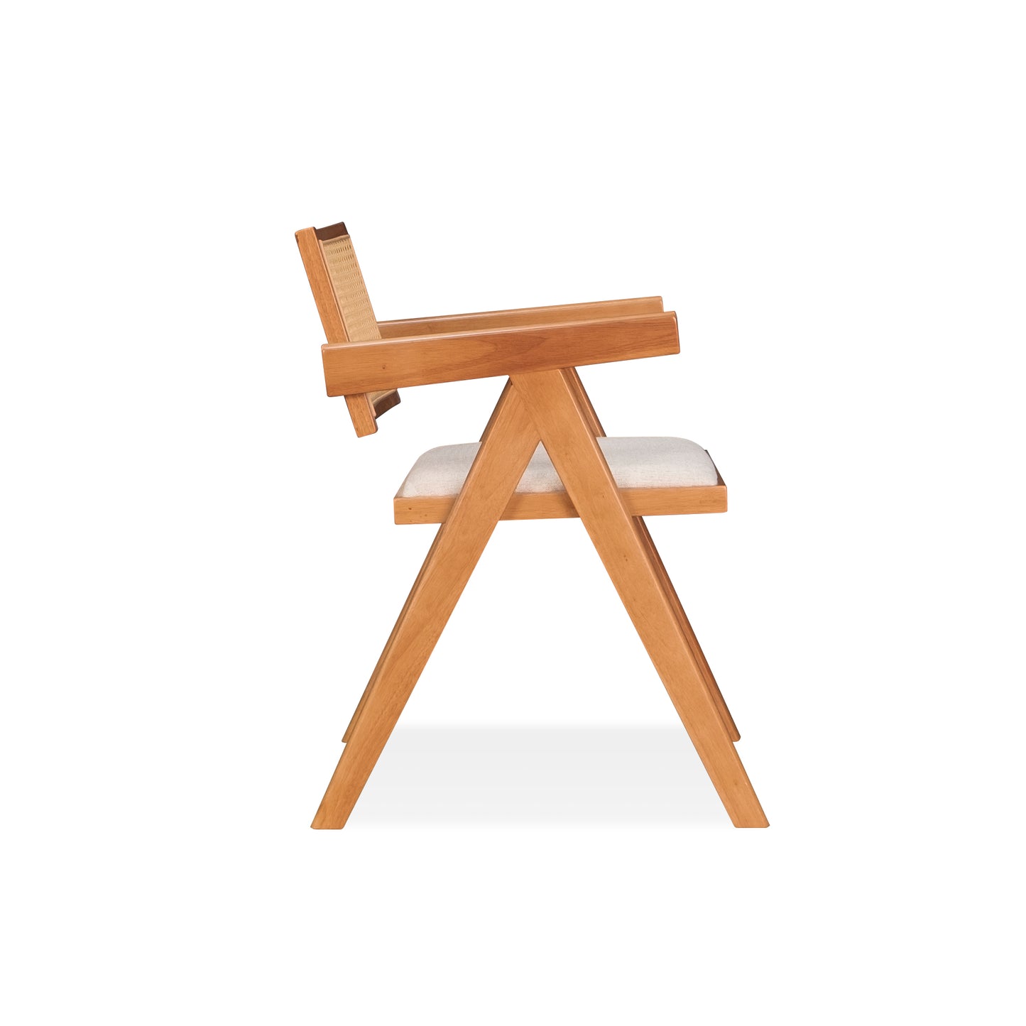 VELENTINA Arm Chair - Light Walnut (Cushion Seat)