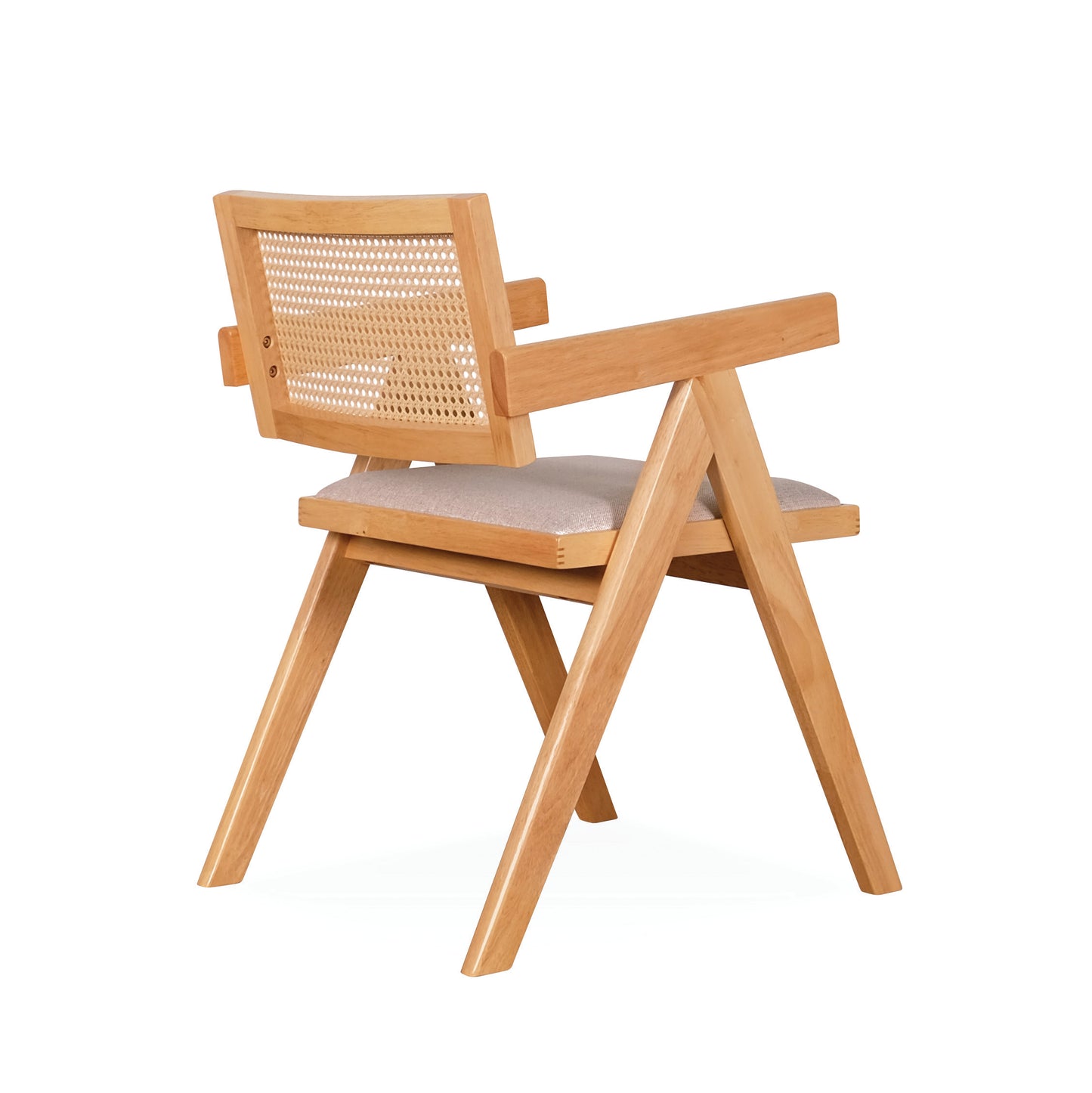 VELENTINA Arm Chair - Beech (Cushion Seat)