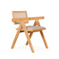 VELENTINA Arm Chair - Beech (Cushion Seat)