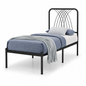 VENICE Metal Bedframe - Black (Single Size)