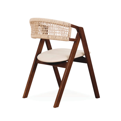 VICTOR Dining Chair - Medium Brown