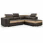 VIENNA Corner L Shape Sofa - Brown