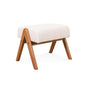 Vincent Footstool - Light Walnut