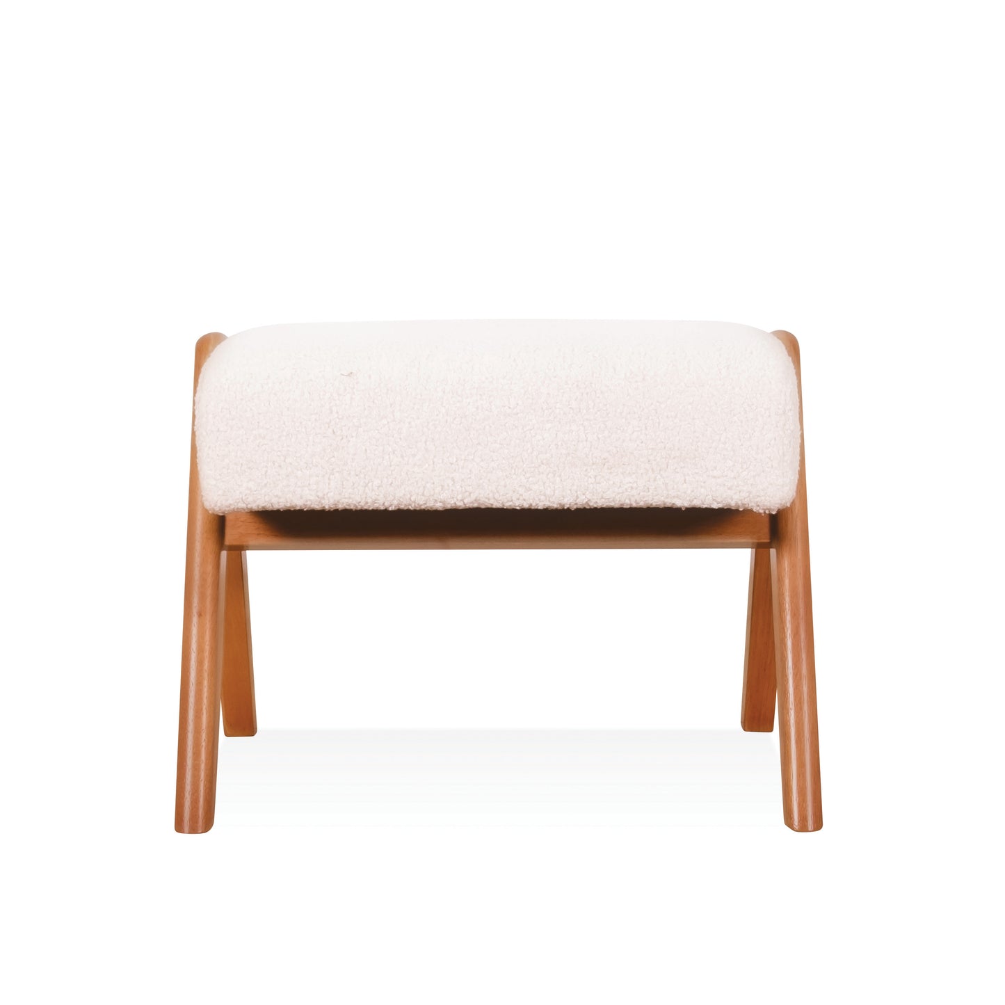 Vincent Footstool - Light Walnut