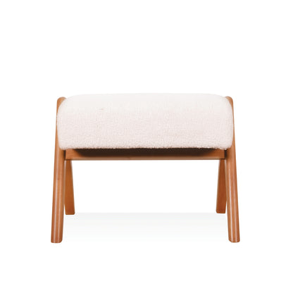 Vincent Footstool - Light Walnut