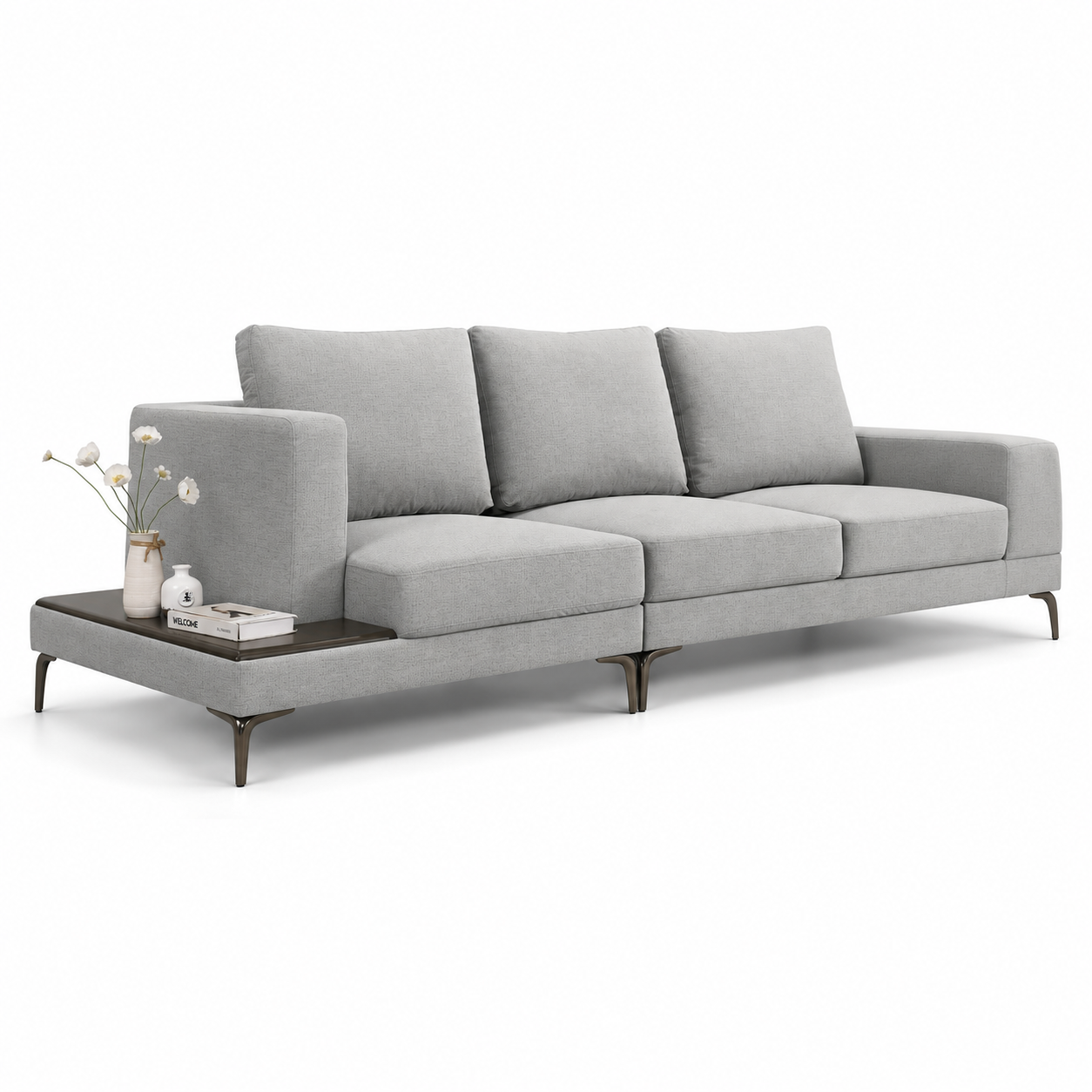 VORRY 3 Seater Sofa (Easy Clean Fabric)