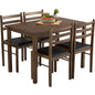 WALD Dining Set ( 1 Table + 4 Chair ) - Cocoa