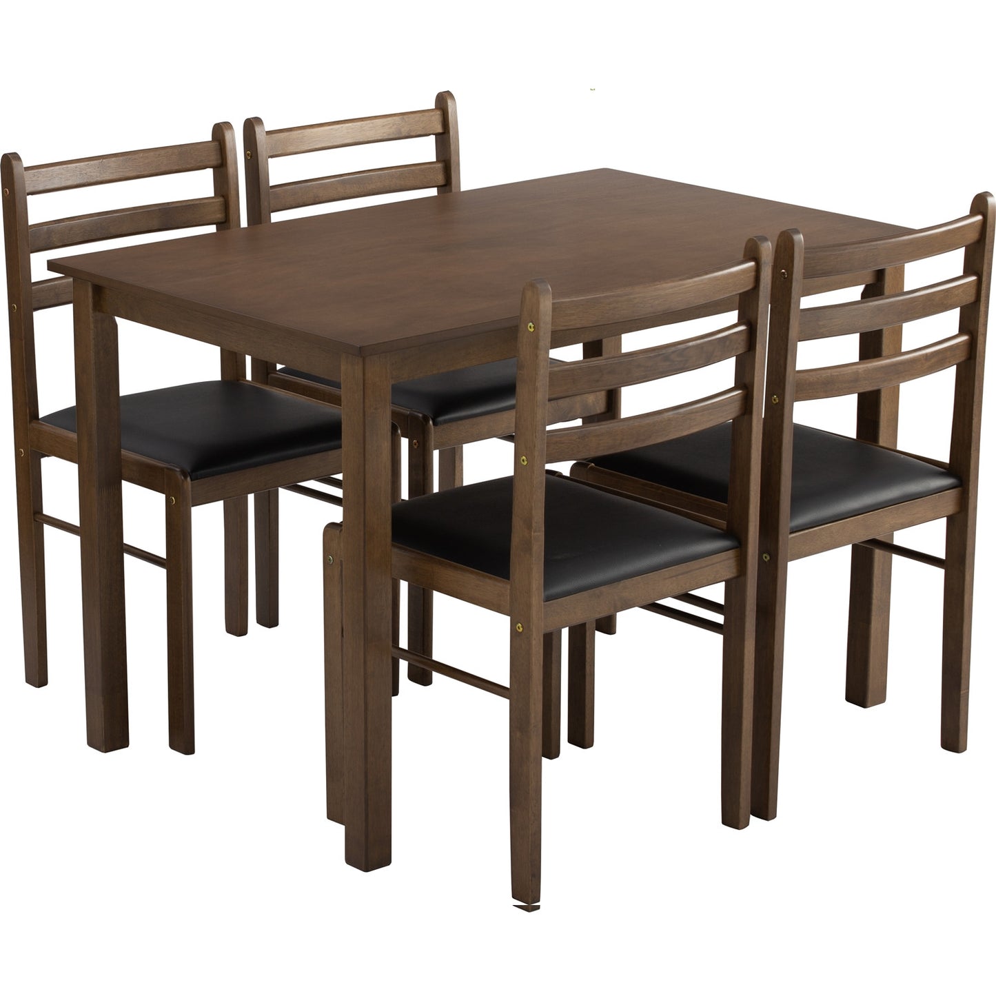 WALD Dining Set ( 1 Table + 4 Chair ) - Cocoa