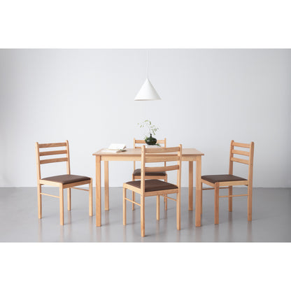 WALD Dining Set ( 1 Table + 4 Chair ) - Natural