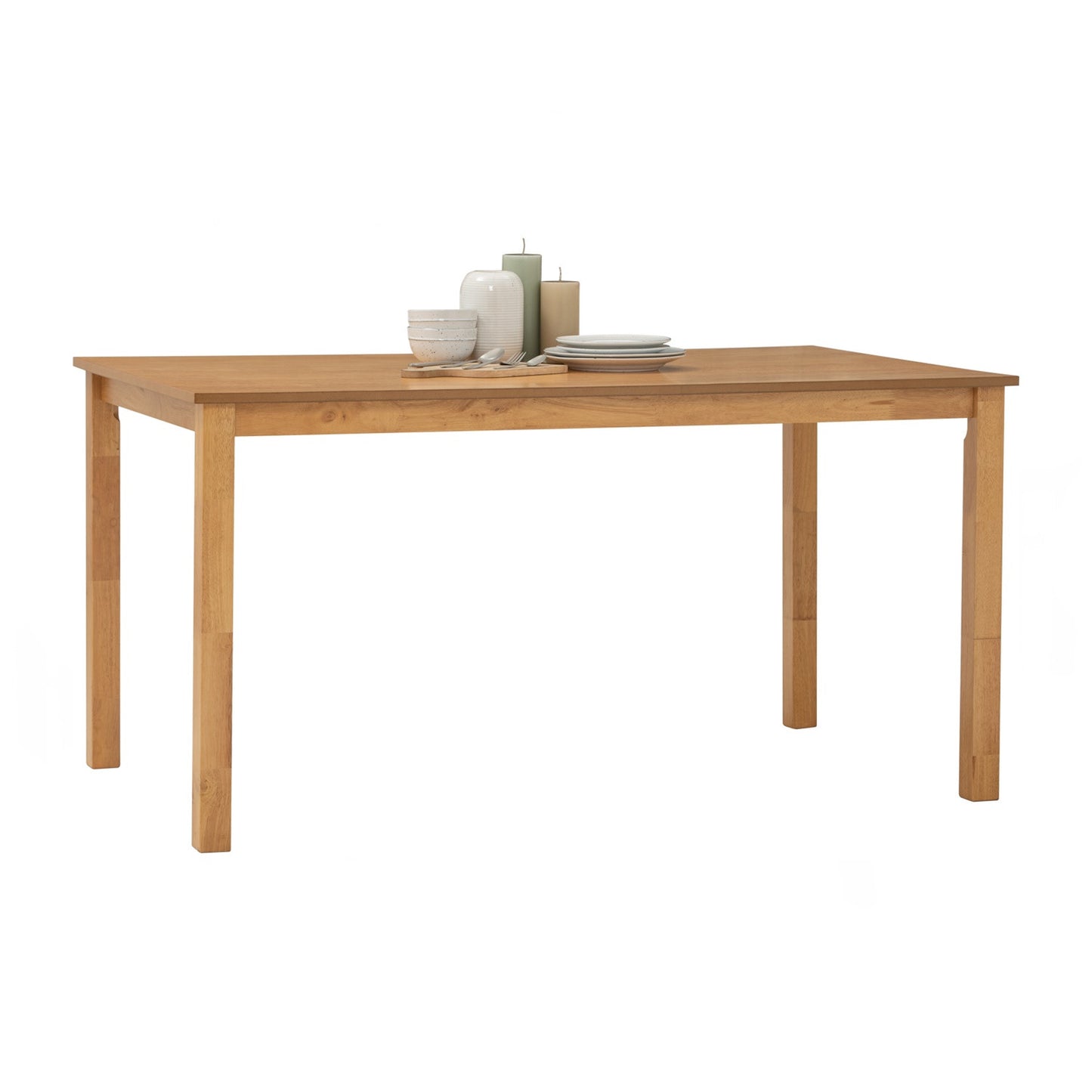 WALD Dining Set ( 1 Table + 6 Chair ) - Natural