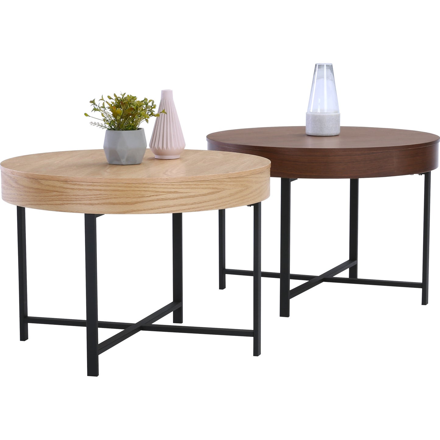 WOLCOTT Storage Coffee Table - Walnut