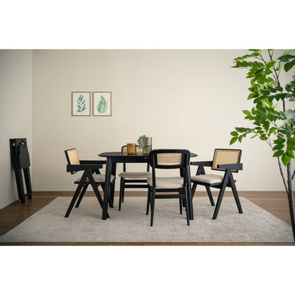 WOYER Extendable Dining Table - Black (1200 + 300L)