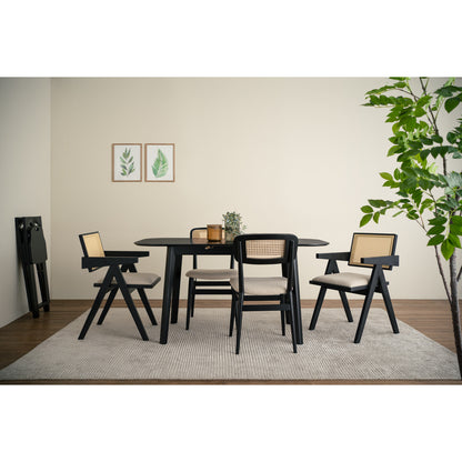 WOYER Extendable Dining Table - Black (1200 + 300L)