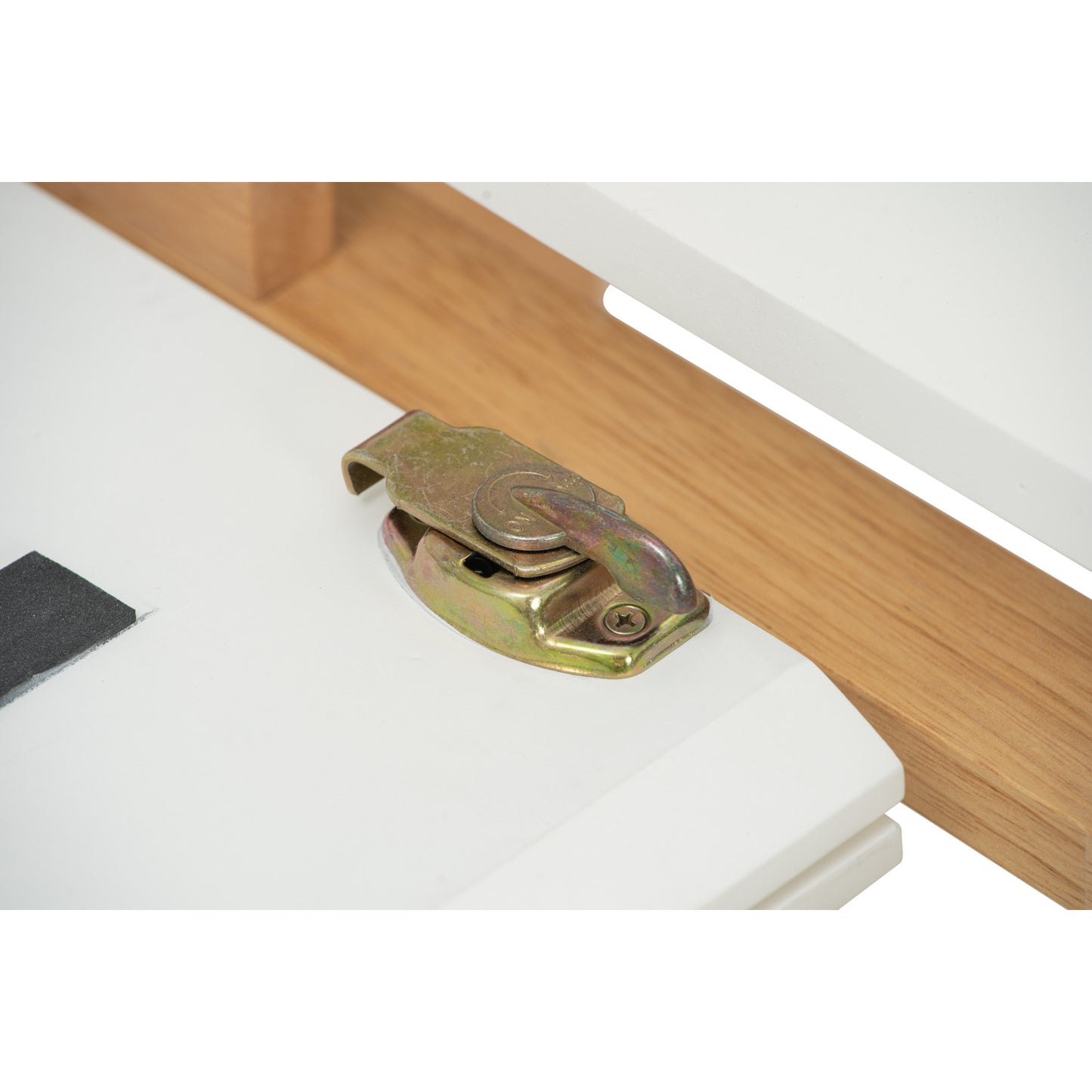 WOYER Extendable Dining Table - Natural Leg, White Top (1500 + 450L)