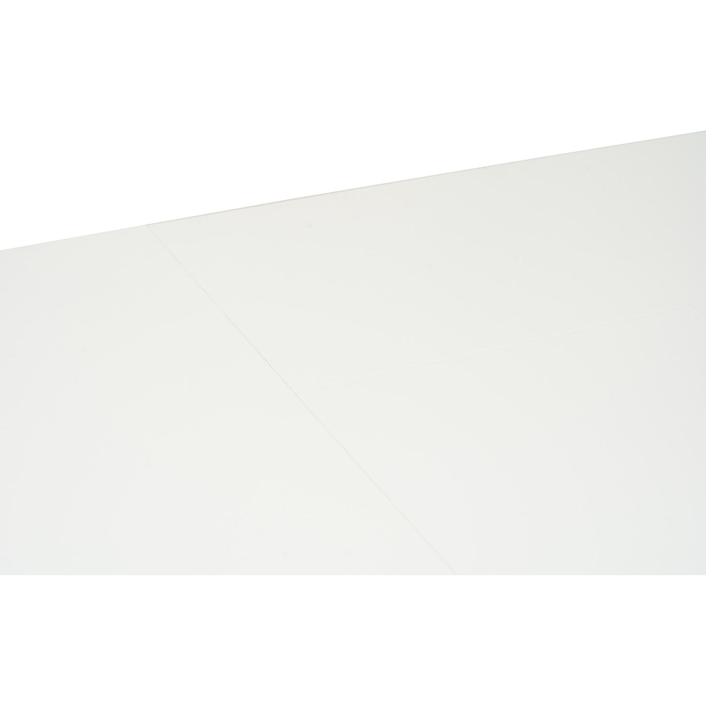 WOYER Extendable Dining Table - Natural Leg, White Top (1500 + 450L)