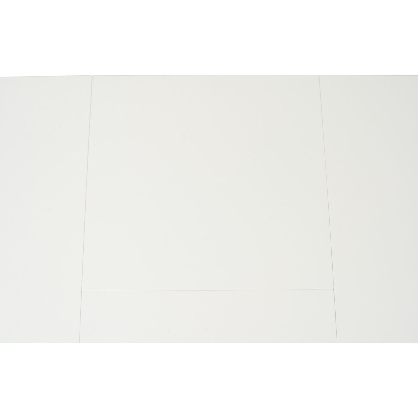 WOYER Extendable Dining Table - Natural Leg, White Top (1500 + 450L)