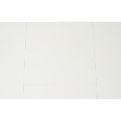 WOYER Extendable Dining Table - Natural Leg, White Top (1500 + 450L)