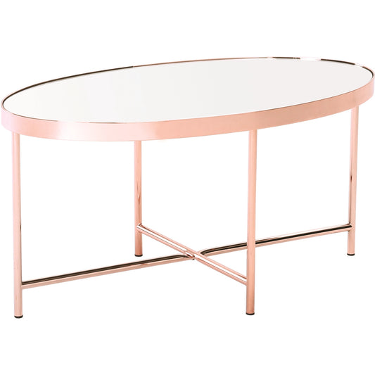 XANDER Oval Coffee Table (Mirror Top)