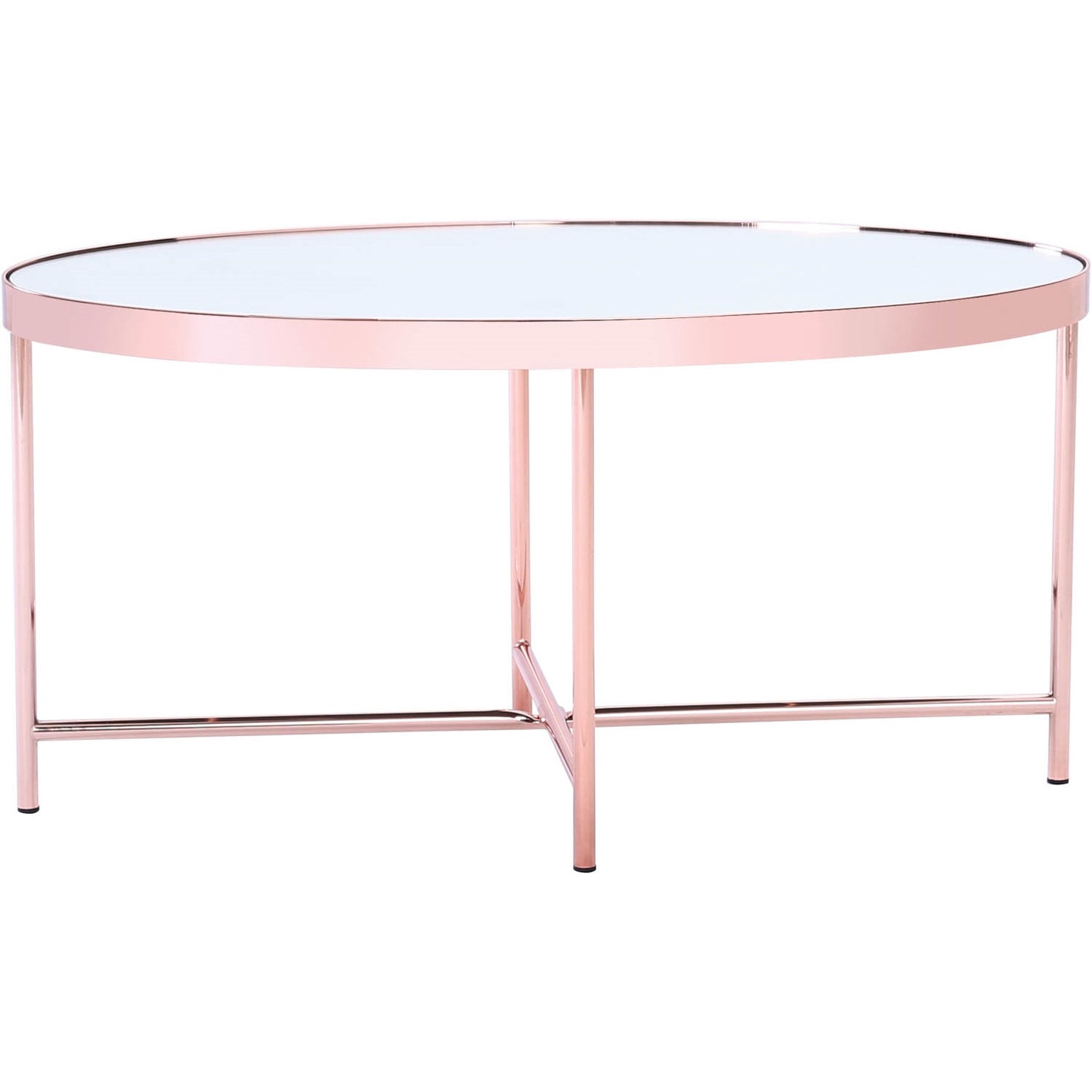 XANDER Oval Coffee Table (Mirror Top)