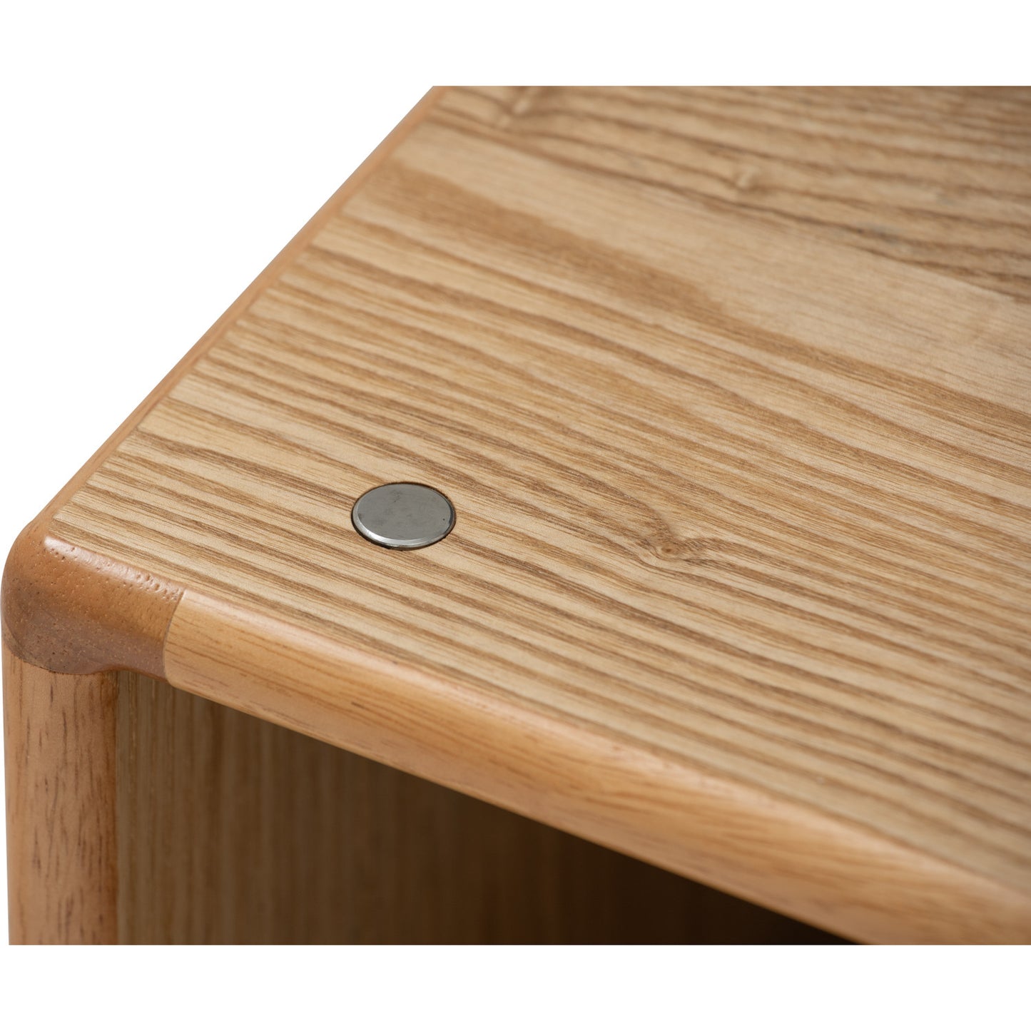 YARA Bed Side Table - Natural (With 1 Drawer + LED Light)