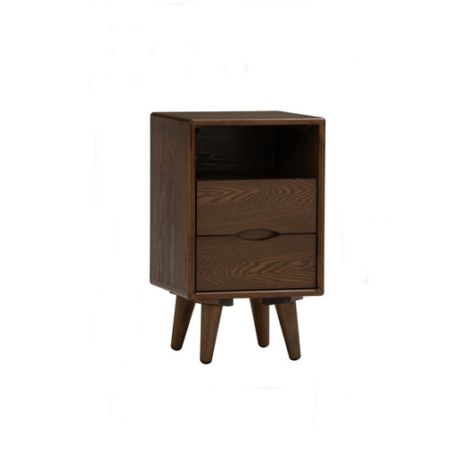YARA Bed Side Table - Cocoa (With 2 Drawer)