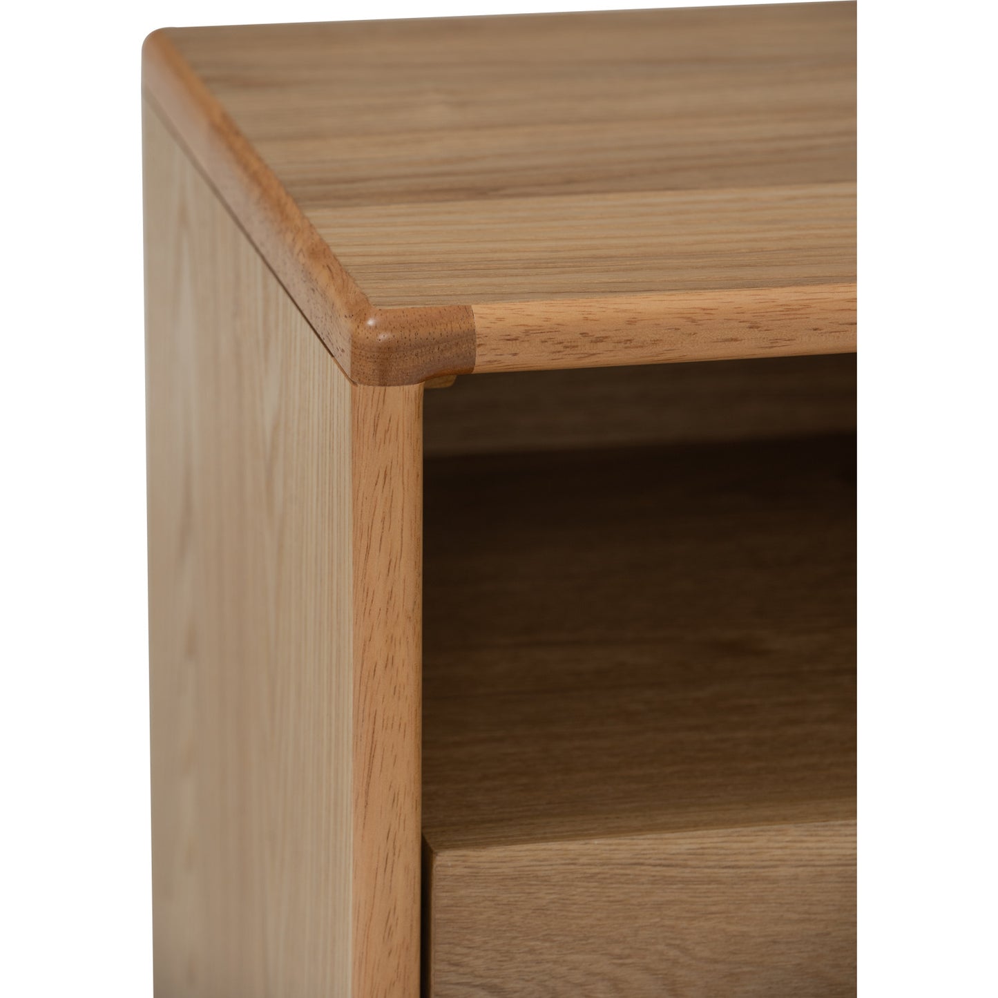 YARA Bed Side Table - Natural (With 2 Drawer)